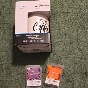 Mainstays Coffee Design Electric Wax Warmer with Wax Melts